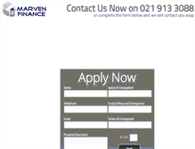 Tablet Screenshot of marvenfinance.co.za